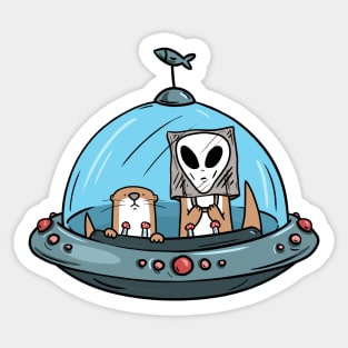 UFO (Unauthorized Flying Otters) Sticker